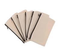 Homoyoyo Estuche para Lápices Cremallera de Lona 6 Unidades, Color Mixto, Portátil y Resistente, para Estudiantes y Oficina, Adecuado para Almacenamiento Diario y Color Aleatorio