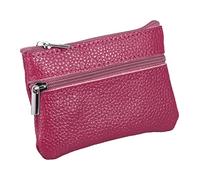 Homoyoyo Estuche para Llaves De Cuero Monedero De Moda Cremallera Mini Bolso De Mano para Guardar Monedas para Uso Diario y Eventos Sociales Morado