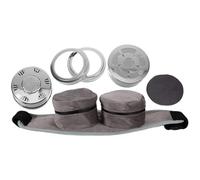 Homoyoyo Estuche Portátil para Moxa sin Humo Cinturón Elástico Doble, Caja de Acero Aislamiento Térmico de Acero para Moxibustión en Cuello, y Abdomen - Suministro de Moxibustión