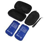 Homoyoyo Estuche Portátil Rígido para Insulina con Control Digital de Temperatura, Bolsa Térmica de Viaje Eva Ligera con 1 Pantalla Digital, 2 Paquetes de Hielo y Compartimento Interno,