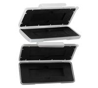 Homoyoyo Estuche Protector Rígido para 2 Discos Duros M.2 Ssd, Caja de Almacenamiento Portátil Gris y Color Claro, Resistente al Agua y Golpes, Forro de Espuma para Uso en Viaje y Oficina