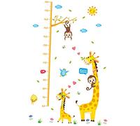 Homoyoyo Etiqueta De La Pared De La Medida De La Altura De Los Niños Calcomanías Murales Para Niños Diy Calcomanías De Pared De Animales De Vivero Niño Pegatinas Bebé Alto Aumento Retirable