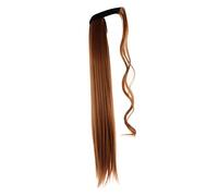 Homoyoyo Extensión de Coleta Rizada Larga de Cabello Sintético Resistente al Calor Textura Mate Reutilizable para Fiestas y Uso Diario