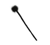 Homoyoyo Extensiones de Rastas de Cabello Humano Real 20 Cm Negras para Hombres Hip Hop y Fiesta Diseño Trenzado Transpirable Estilo Reggae