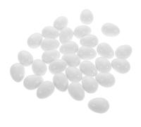 Homoyoyo Falsos Herramienta Duradera de Loro 30 Huevos de Plástico Blanco para Incubación y Manejo del Nido para Entrenamiento de Aves y Loros