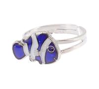 Homoyoyo Fashion Color Changing Fish Ring For Women Creative Thermochromic Jewelry For Festivals And Daily Wear