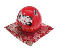 Homoyoyo Figurita Cerámica Japonesa Dharma para Decoración De Hogar y Restaurantes Adorno De Suerte Estatua De Cerámica para Comienzos Mediano