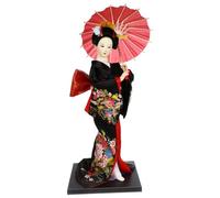 Homoyoyo Figurita De Geisha Kimono Japonés Estatua Decorativa para Oficina y Hogar Adorno De Muñeca Japonesa para Jardín y Sala De Estar