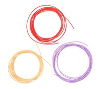 Homoyoyo Filamento para Bolígrafo 3d 1,75 Mm Pcl bajo Temperatura, Pack 3 Rollos de 3 Metros, Material Flexible para Impresión 3d, Compatible Múltiples Lápices y Uso Color Color Aleatorio