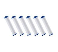 Homoyoyo Filtro de Repuesto para Ducha de Algodón Pp, 6 Piezas, Anticorrosivo, Alta Presión, Compatible Cabezal de Ducha para Uso Doméstico, Recambio de Filtro para Agua Limpia, 11.5 Cm,