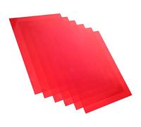 Homoyoyo Filtros De Gel De Luz PVC Transparentes 6 Hojas para Aula Artístico Fotografía Niños Dislexia Rojo Transparente