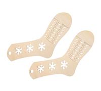 Homoyoyo Formas de Calcetines de Madera 2 Piezas para Calcetín Tejido a Mano y Exhibición en Actividades de Ganchillo y Tejido