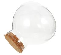Homoyoyo Frasco de Vidrio para Ecológico con Tapón de Corcho Botella de Paisaje DIY para Plantas de Musgo y Suculentas Decoración Versátil para Interiores