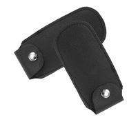 Homoyoyo Funda de Cuero para Armónica de 10 Agujeros, Bolsa Portátil para Almacenamiento de Armónicos, Estuche Resistente para Viajes y Protección de Armónica, Pack de 2 Unidades Negras