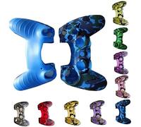 Homoyoyo Funda de Silicona para 4 Controles Protección Total y Diseño Resistente al Desgaste Color Camuflaje Azul para Accesorios del Controlador