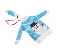 Homoyoyo Funda para Botella de Vino Navideña de Punto Decoración Festiva para Fiestas de Navidad Protector Versátil para Botellas de Vino Rojo Restaurantes y