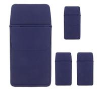 Homoyoyo Funda Protectora para Bolígrafos de Piel Sintética Color Azul Marino Tamaño 16 X 8 CM Juego de 4 Unidades Estuche Portátil para Enfermería y Uso Escolar Organizador Multiusos