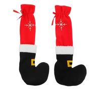 Homoyoyo Funda Protectora para Muebles 2 Piezas para Patas de Silla Diseño Navideño Almohadilla Antideslizante Correa para Pies Adecuado para Decoración Festiva en Restaurantes y