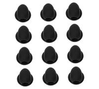 Homoyoyo Fundas Antipérdida para Pinceles de Labios y Cubiertas Protectoras de Silicona, 12 Piezas, Tamaño Mediano, Reutilizables, para Maquillaje Labial y Mascarilla, Accesorio Adecuado