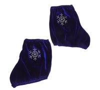Homoyoyo Fundas Elásticas para Patines de Hielo Hielo Azul Gemas, Tamaño Mediano, Accesorio de Patinaje Artístico, Protector para Botas de Hockey, Uso Infantil, Juvenil y Adulto, Adecuado