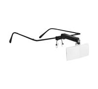 Homoyoyo Gafas Lupa Luz LED Manos Libres de Vidrio Cristal, Aumento 1.5X/2.5X/3.5X, Diseño Ajustable y Ligero para Reparación de Placas de Circuitos y Trabajos de Precisión