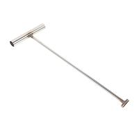 Homoyoyo Gancho en T de Acero Inoxidable para Elevación de Tapas de Registro y Puertas Enrollables, 43 Cm, Herramienta de Uso Profesional para Mantenimiento Exterior