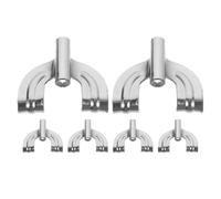 Homoyoyo Ganchos de Garra de Metal para Bombo, Juego de 6 Piezas, Gancho de Repuesto para Montaje en Instrumento de Percusión, Duradero, Compacto y Resistente para Uso en Batería y Caja