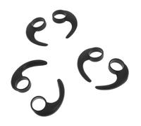 Homoyoyo Ganchos para Auriculares de Silicona Clip y Diseño Deportivo, 6 Piezas en Tamaños Múltiples para Uso en Actividades Físicas Color Negro