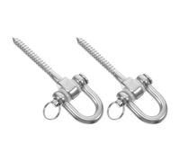 Homoyoyo Ganchos para Columpios de Acero Inoxidable con Rodamientos Giratorios 2 Piezas Herrajes Resistentes para Montaje de Hamacas Fijación Segura para Jardín y Uso Exterior