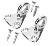 Homoyoyo Ganchos para Guardabarros de Acero Inoxidable 316 Resistentes, 2 Piezas de 30 Mm con Preagujeros para Instalación, Accesorios para Embarcaciones y Yates, Uso en Navegación y Paseo