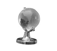Homoyoyo Globo Terráqueo de Escritorio Mini de Cristal Transparente Base Resistente Adorno Decorativo Geográfico para Oficina Educación y Eventos