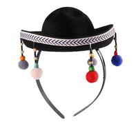 Homoyoyo Gorra De Fiesta Mexicana Pequeña 1 Unidad Fieltro Ligero Unisex Para Festival Bola De Peluche