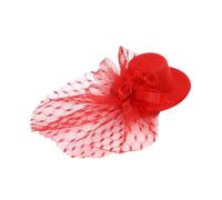 Homoyoyo Gorra para Perro de San Valentín Plumas Sombrero Decorativo para Mascota 1 Pieza Color y Diseño Aleatorio Accesorio para Fiestas y Fotos de Perros y Gatos Color