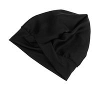 Homoyoyo Gorro Anticaída Cabello Negro Único, Talla Elástica, de Seda de Simulación, para Mujer, Uso Nocturno y Sueño, Protector Capilar Cómodo y Transpirable
