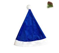 Homoyoyo Gorro De Papá Noel Azul Sombrero De Navidad Para y Adultos - Ideal Para Celebraciones Festivas y Decoraciones Navideñas