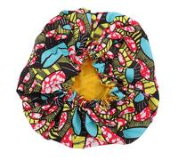 Homoyoyo Gorro Pelo Anticaída Ajustable Doble Capa Satinada Elástico para Mujeres y Niñas Protección Nocturna Cuidado Capilar en Casa y Peluquería Ovalado Amarillo