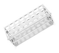 Homoyoyo Gradilla para Tubos de Muestreo de Laboratorio 24 Agujeros, Aleación de Aluminio, Diámetro 32mm, Soporte Reutilizable para Almacenamiento Fácil y Pruebas Precisas