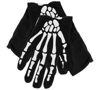 Homoyoyo Guantes de Calavera para Halloween Guantes Largos de Esqueleto Accesorios de Cosplay para Fiestas Temáticas