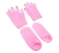 Homoyoyo Guantes y Calcetines Hidratantes para Manos y Pies Diseño Transpirable y Ligero para Cuidado de Seca y Agrietada Combinación de Gel y para Mantener la Humedad y Suavidad Casa