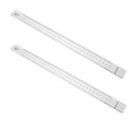 Homoyoyo Guía para Cerámica 2 Piezas Acrílico Transparente 6Mm Regla de Precisión para Medición y Nivelación de Arcilla Herramienta para Moldear y Cortar Láminas Uso Profesional y