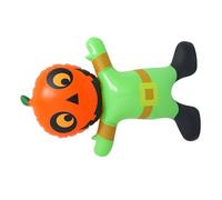 Homoyoyo Halloween Inflatable Pumpkin Man Outdoor Decoration PVC Weather-Resistant Cartoon Pumpkin Ornament For Garden Lawn Patio Party