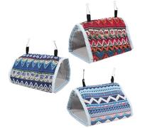 Homoyoyo Hamaca Colgante para Pájaros 3 Piezas Algodón y Lona, Cabaña Cálida Que Protege del Viento para Loros y Jaulas de Aves