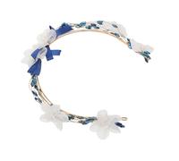 Homoyoyo Handmade Soft Clay Flower Headpiece For Weddings Seamless Veil Integration Crystal Rhinestone Bridal Hair Vine Elegant Leaf Design Versatile Accessory For Brides