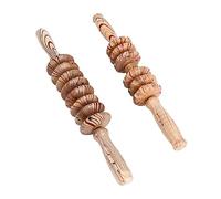 Homoyoyo Herramienta de Masaje Abdominal para Entusiastas del Fitness y Personas Mayores 2 Rodillos de Plástico para Promover la Circulación y Masaje Relajante