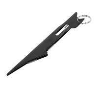 Homoyoyo Herramienta para Atar Anzuelos de Pesca Negra, Acero Inoxidable Resistente, Multifuncional y Portátil para Atado Rápido de Sedal, Accesorio Esencial para Pesca al Aire Libre