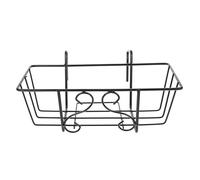Homoyoyo Hierro Estante Colgante para Macetas Decorativo Negro de Balcón | Flores y Orquídeas, Diseño Elegante Curva Ornamental, Uso en Apartamento o Jardín Exterior