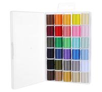 Homoyoyo Hilo de Poliéster para Máquina y Coser a Mano 30 Carretes de 50 Yardas Colores Surtidos con Caja de Almacenamiento Accesorios para Costura Doméstica y Proyectos de Bordado