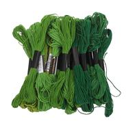 Homoyoyo Hilos de Bordar para Coser 30 Piezas Kit Surtido Verde 8 M Algodón y Poliéster Hilo de Punto de Cruz Suministros para Proyectos de Costura DIY Manualidades
