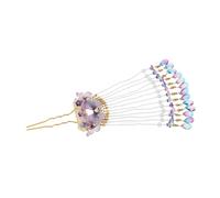 Homoyoyo Horquilla Antigua Tocado Retro De Estilo Chino Accesorio Colgante De Horquilla Accesorios Para El Cabello Morados Para Mujeres Accesorios Chinos Elementos Chinos Aleación De Zinc