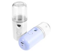 Homoyoyo Humidificador Facial Portátil 2 Unidades de 30ml Función Hidratante Rociador de Bruma USB Ligero para Salón de Belleza y Yoga